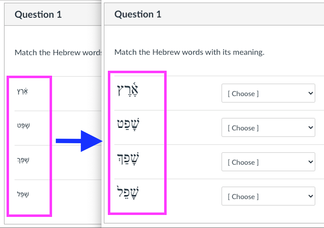 change-hebrew-font-in-matching-questions-on-canvas-browser-extension